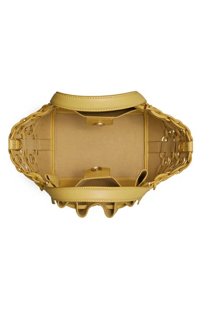 Tory Burch Mcgraw Drawstring Leather Satchel In Beeswax