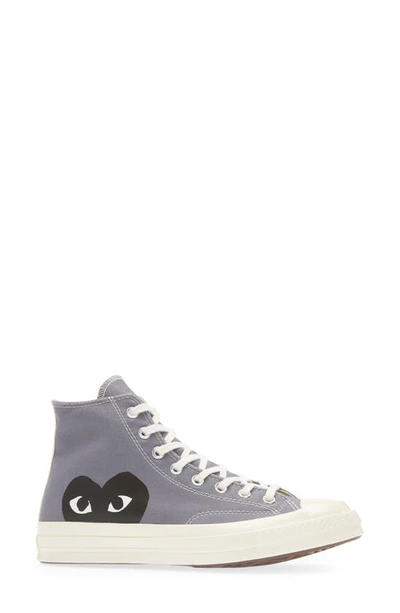 Shop Comme Des Garçons Play X Converse Chuck Taylor® Hidden Heart High Top Sneaker In Grey
