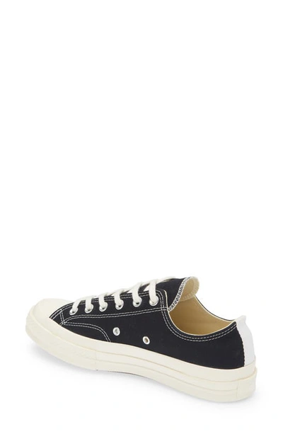 Comme Des Garçons Play Comme Des Garcons Play Black Converse Edition Half Heart Chuck 70 Low Sneakers In Black