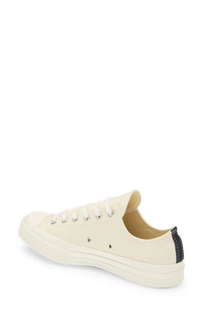 Comme Des Garçons Play Off-white Converse Edition Half Heart Chuck 70 Low Sneakers In White