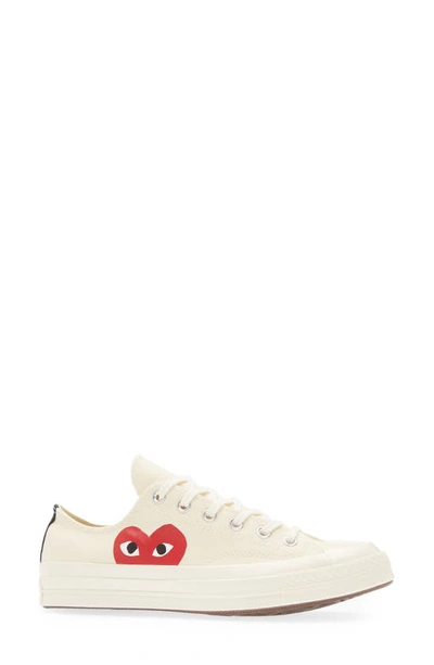 Shop Comme Des Garçons Play X Converse Chuck Taylor® Hidden Heart Low Top Sneaker In White