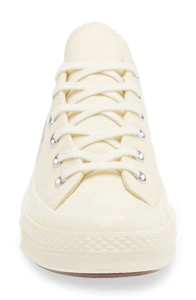 Comme Des Garçons Play Off-white Converse Edition Half Heart Chuck 70 Low Sneakers In White
