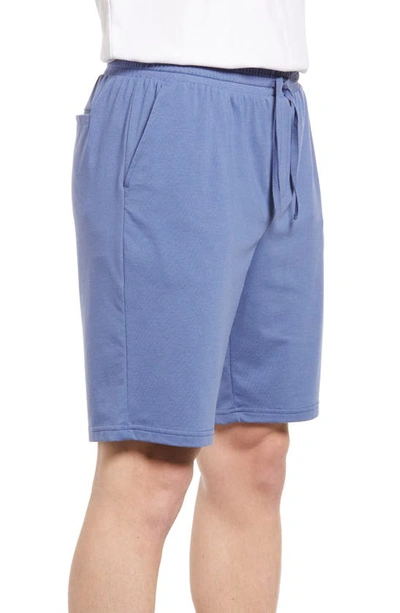 Shop Nordstrom Stretch Knit Lounge Shorts In Blue Angelite