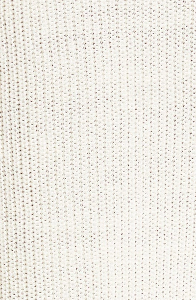 Shop Eileen Fisher V-neck Organic Linen & Cotton Cardigan In Soft White