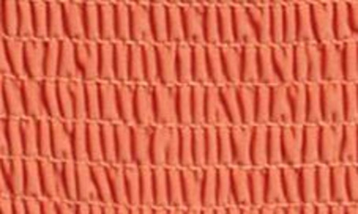 Totême Smocked Mini Bikini Bottoms In Burnt Orange