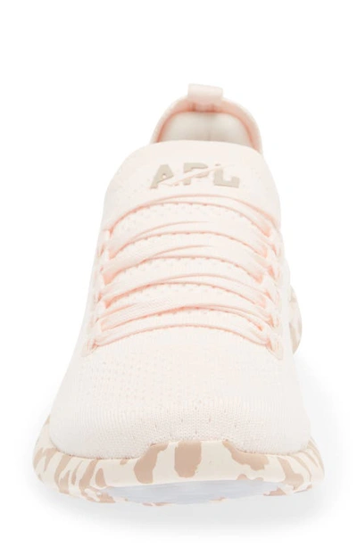 Shop Apl Athletic Propulsion Labs Techloom Breeze Knit Running Shoe In Creme / Rose Dust / Leopard
