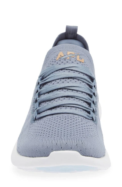 Shop Apl Athletic Propulsion Labs Techloom Breeze Knit Running Shoe In Slate / Caramel / White