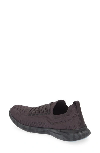 Apl Athletic Propulsion Labs Techloom Breeze Knit Running Shoe In Anthracite / Black / Leopard