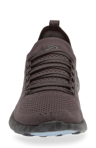 Apl Athletic Propulsion Labs Techloom Breeze Knit Running Shoe In Anthracite / Black / Leopard