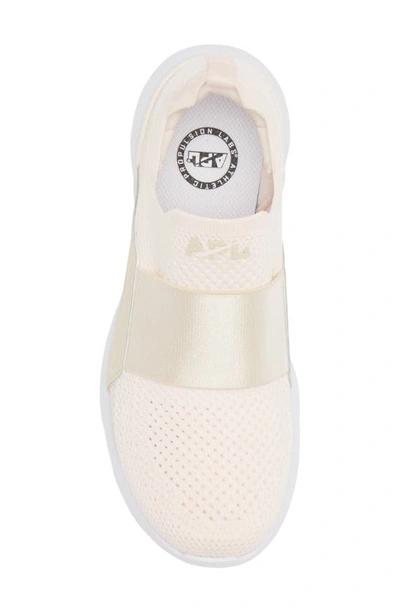 Shop Apl Athletic Propulsion Labs Techloom Bliss Knit Running Shoe In Creme / Parchment / White