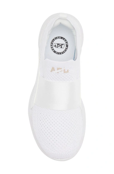 Shop Apl Athletic Propulsion Labs Techloom Bliss Knit Running Shoe In White / Rose Dust