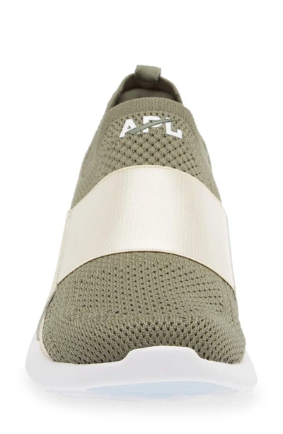 Shop Apl Athletic Propulsion Labs Techloom Bliss Knit Running Shoe In Fatigue / Parchment / White