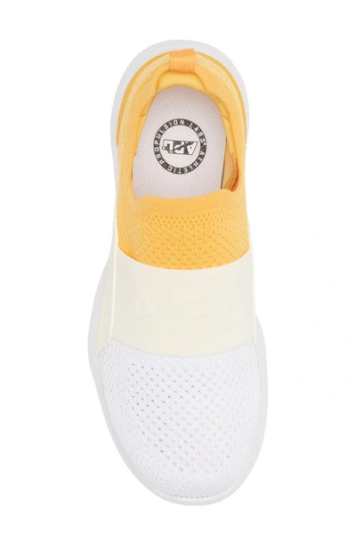Shop Apl Athletic Propulsion Labs Techloom Bliss Knit Running Shoe In Mango / Pristine / White