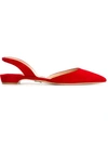 Paul Andrew 'rhea' Slingback Ballerinas In Orange