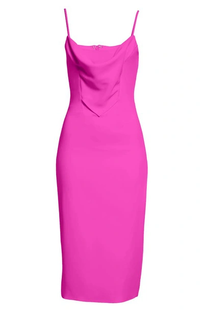 Shop Et Ochs Natalie Midi Dress In Fuchsia