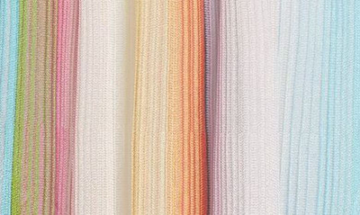 Shop Missoni Stripe Plissé Cover-up Maxi Skirt In Multicolor Hue