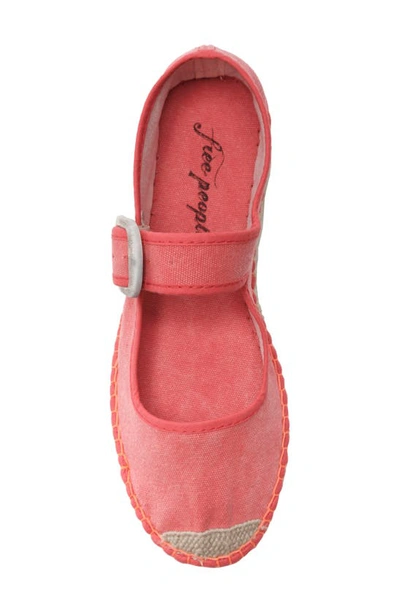 Shop Free People Surfside Platform Espadrille In Red