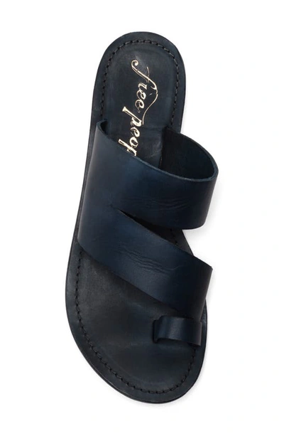 Free People Abilene Toe Loop Sandal In Almost Midnight Hour