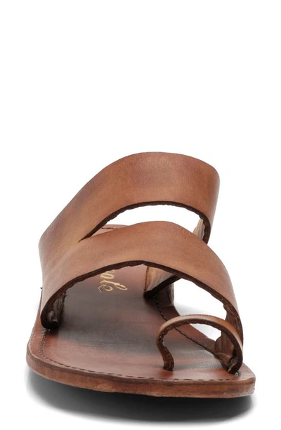 Shop Free People Abilene Toe Loop Sandal In Luggage