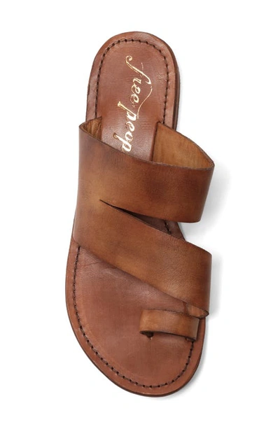 Free People Abilene Toe Loop Sandal In Luggage