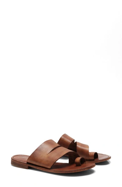 Free People Abilene Toe Loop Sandal In Luggage