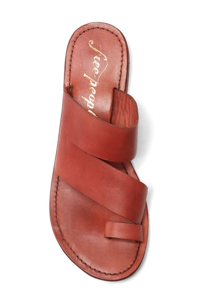 Shop Free People Abilene Toe Loop Sandal In Rare Sienna