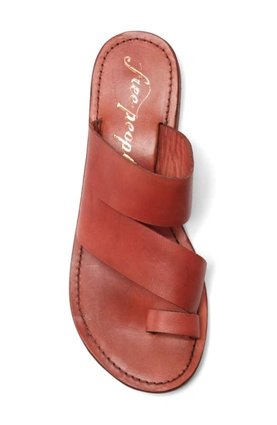 Free People Abilene Toe Loop Sandal In Rare Sienna