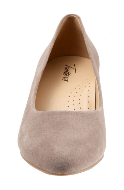 Shop Trotters Kiera Pump In Taupe Suede