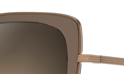 Maui Jim Violet Lake 52mm Polarizedplus Sunglasses In Transparent Taupe With Gold