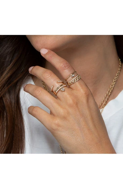 Zoë Chicco Two-band Diamond Ring In 14k Yg