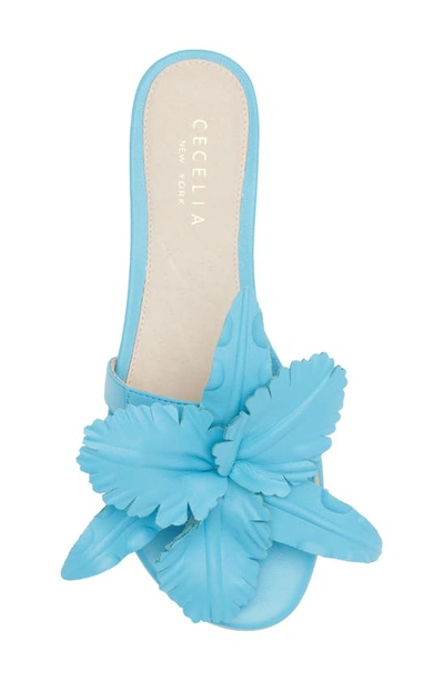 Shop Cecelia New York Lila Slide Sandal In Corn Flower Blue