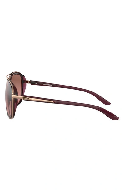 Shop Oakley 58mm Gradient Aviator Sunglasses In Black/ Purple