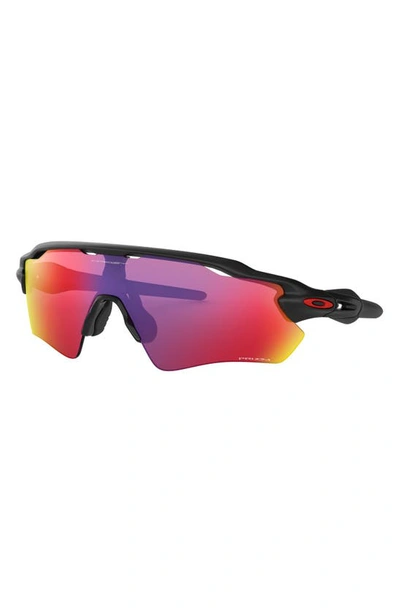Shop Oakley Radar® Ev Path® 38mm Shield Sunglasses In Black/ Purple Red