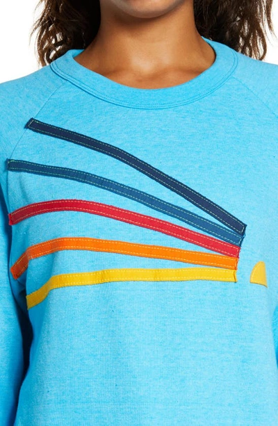 Shop Aviator Nation Daydream Sweatshirt In Neon Blue