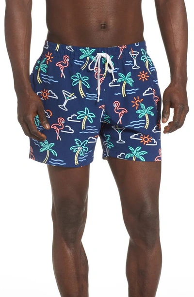 Shop Chubbies 5.5-inch Swim Trunks In The Neon Lights