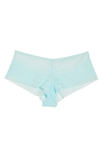 Shop Natori Flora Boyshorts In Soft Mint