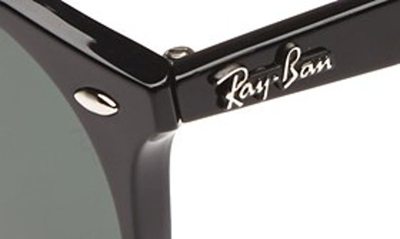 Shop Ray Ban Highstreet 49mm Round Sunglasses In Black