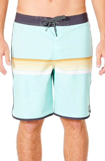 Shop Rip Curl Mirage Surf Revival Stripe Board Shorts In Washed Aqua