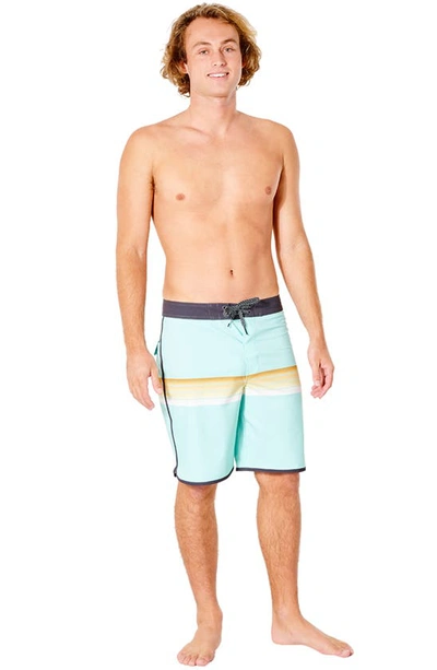 Shop Rip Curl Mirage Surf Revival Stripe Board Shorts In Washed Aqua