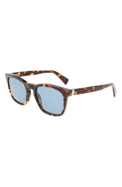 Shop Lanvin 54mm Rectangular Sunglasses In Dark Havana