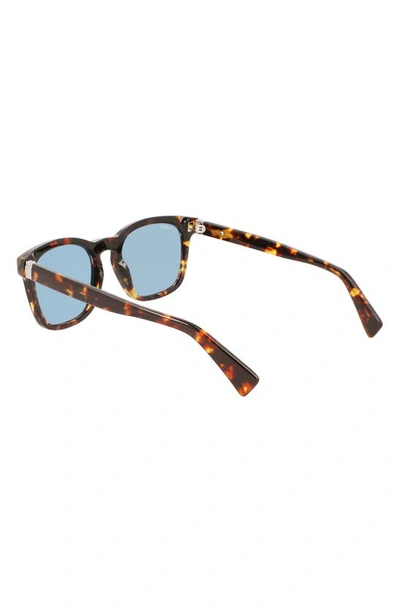 Shop Lanvin 54mm Rectangular Sunglasses In Dark Havana