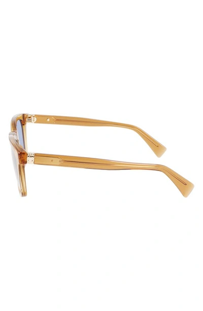 Shop Lanvin 54mm Rectangular Sunglasses In Caramel