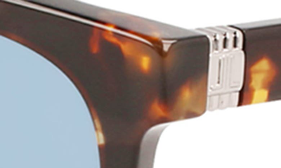 Shop Lanvin 54mm Rectangular Sunglasses In Dark Havana