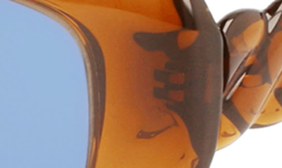 Shop Lanvin Babe 50mm Rectangular Sunglasses In Caramel