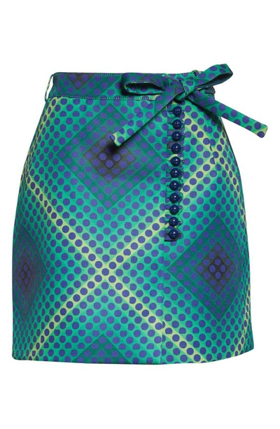 Shop Rabanne X Fondation Vasarely Ferde Miniskirt In V302 Small Ferde
