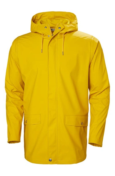Shop Helly Hansen Moss Waterproof Raincoat In Essential Yellow