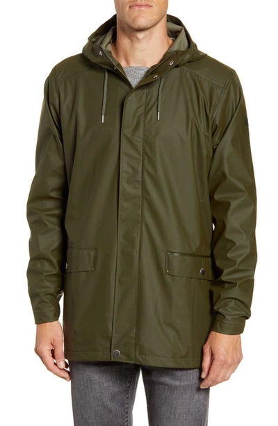 Shop Helly Hansen Moss Waterproof Raincoat In Forest Night