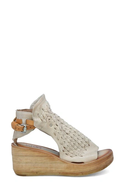 Shop As98 A.s. 98 Newbury Platform Sandal In Bone