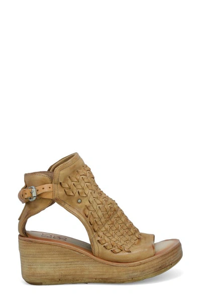 Shop As98 A.s.98 A.s. 98 Newbury Platform Sandal In Camel