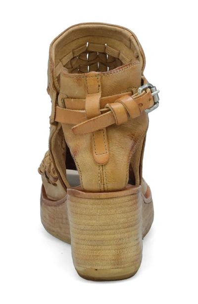 Shop As98 A.s.98 A.s. 98 Newbury Platform Sandal In Camel